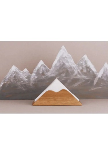 Tateplota Mutfak İçin "dağlar" Ahşap Peçetelik 154569447 Aromatik