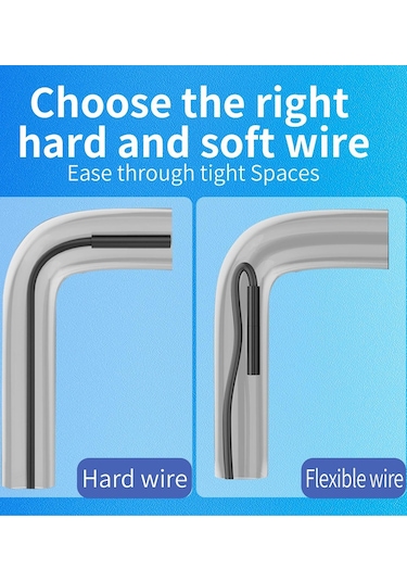 Endoskop Yılan Video Kamera İos Uyumlu Led'li 10 Metre 7 Mm Sert