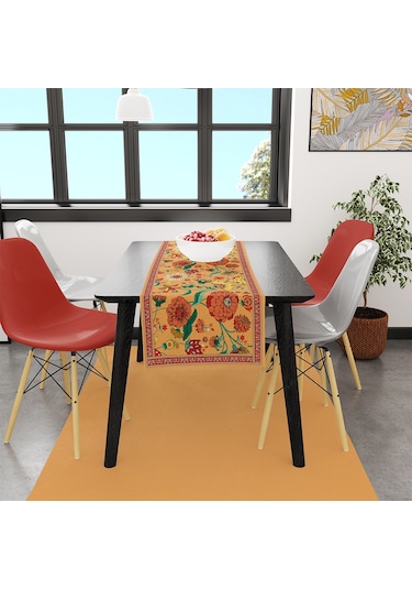 Adawall Orange Daisy Flowers Runner