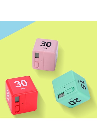 Küp Zamanlayıcılar Yerçekimi Sensörlü Zaman Yönetimi Beyaz
