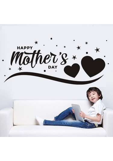 Anneler Günü Duvar Çıkartmaları Siyah 2 2 Siyah 2-2 Diğer