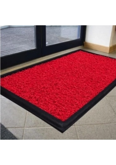 Kauçuk Hijyen Paspası Kırmızı Kıvırcıklı 60x80