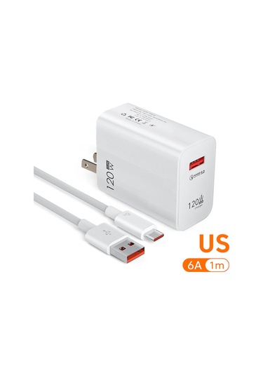 Mıjıa Xiaomi 120w Hızlı Şarj Cihazı 3.0 Usb C Şarj Kablosu İphone Uyumlu 14/Samsung Uyumlu/huawei Chdistribütör Garantili