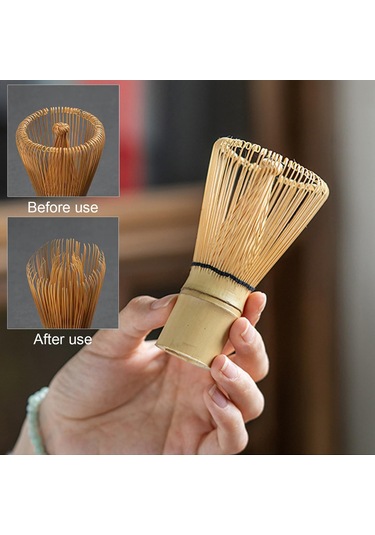 Aubyhe Seramik Matcha Seti - Çay Whisk, Kaşık Ve Elek İle Pürüzsüz Lezzet Deneyimi Bej