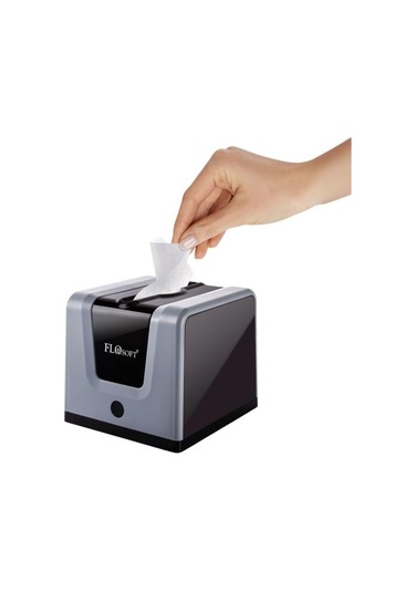 Flora Modern Peçetelik, Dekoratif Peçete Dispenseri Ve Düzenleyicisi F290 Gri