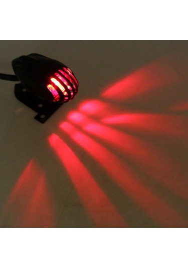 Suntek Chopper Bobber Black İçin Motosiklet Grill Tail Light Fren Gösterge Lambası