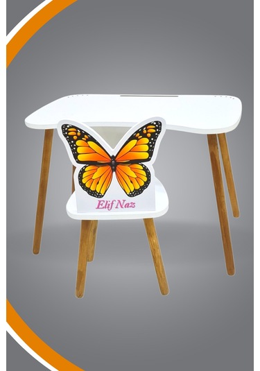 Ders Çalışma Masa Sandalye Takımı 4-12 Yaş Beyaz