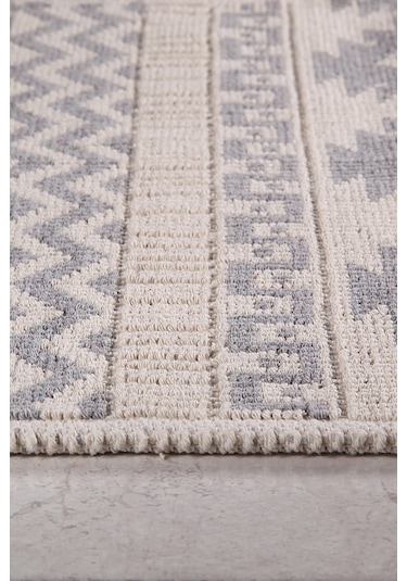Ankara Doğal Pamuklu 2'li Banyo Paspas Seti 60x100+50x60 Cm Gri Gri