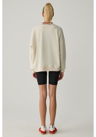 Urban Beat Oganna Kadın Ekru Sweatshirt Ekru