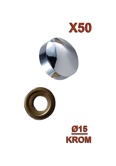 Vida Kapama Ø15 Krom 50 Adet