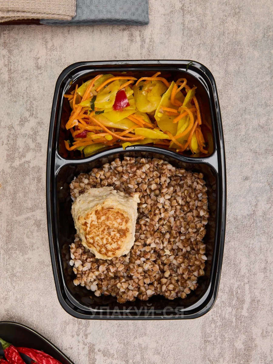 Upakuj-sa 1000 Ml Bölmeli Yemek Saklama Kapları 10'lu Set 263760745 100 adet