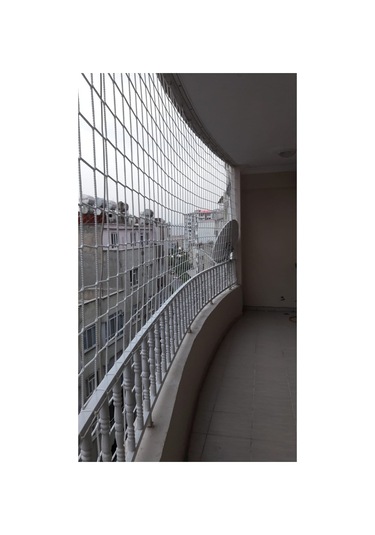 Balkon Güvenlik Ağları 6 MM İp Kalınlığı 10 CM x 10 CM Göz Aralığı