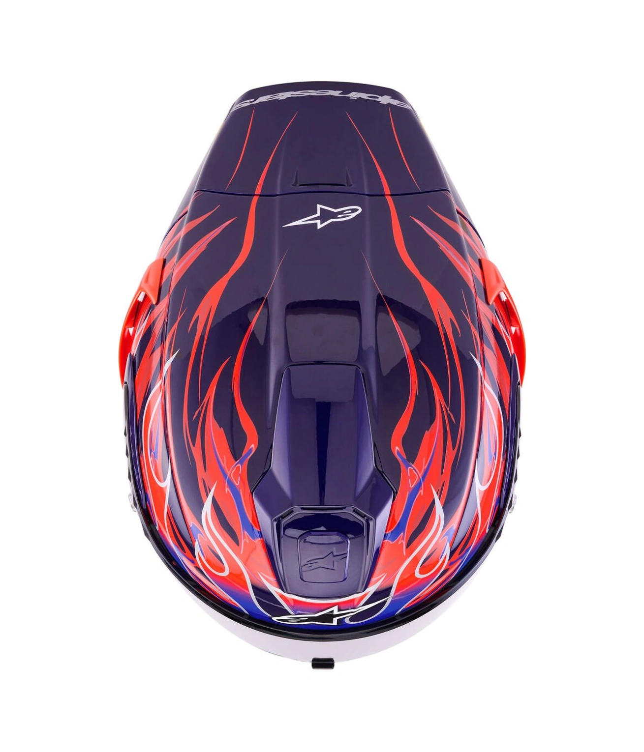 Alpinestars Supertech R10 Carbon Flyte Spor Motosiklet Kaskı Kırmızı Lacivert