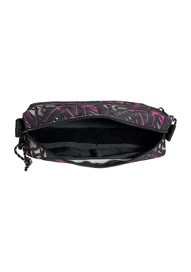 Jacbag Çift Fermuarlı Pembe Geometrik Kız Çocuk Kalem Kutusu Çok Renkli