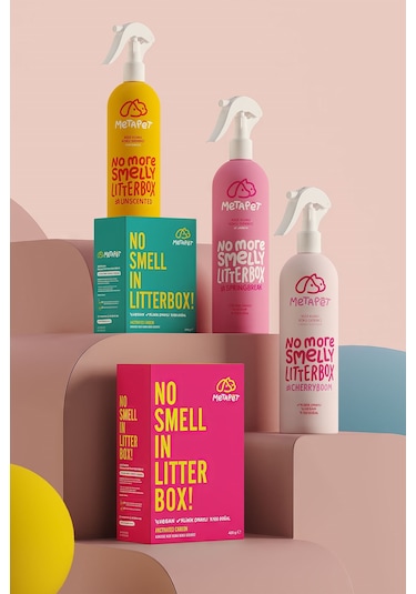 Metapet Doğal Kedi Kumu Tuvaleti Koku Giderici 400 ML