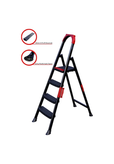 Anka Plus 3+1 Basamaklı Metal Merdiven