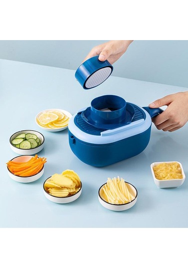 Suntek Sebze Parçalayıcı Doğrayıcı Patates Domates Mavi Mavi Diğer