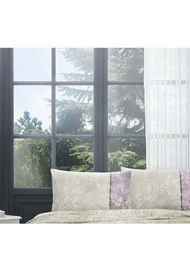 Desenli 2li Ranforce %100 Pamuk Yastık Kılıfı 50x70 Renk 2