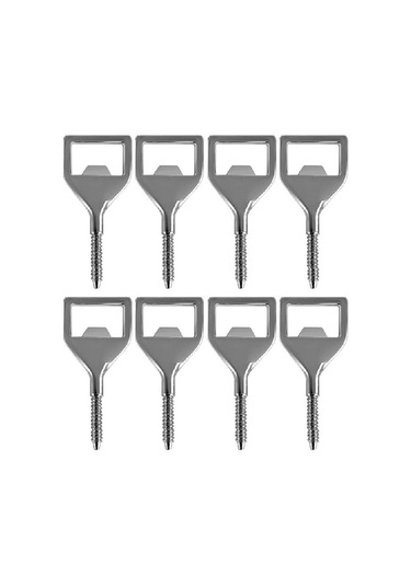 Gatherco Metal Şişe Açacağı Kitleri 8'li Paket Boş Paslanmaz Çelik Açacak Eki Kendin Yap Metal Bira Açacağı Kare Açacak Diğer