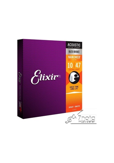 Elixir 11002 Akustik Gitar Teli 010-047 Bronz