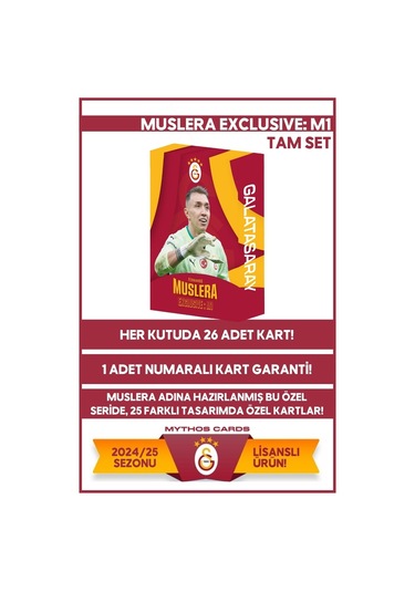 Galatasaray Fernando Muslera Exclusive: Fm1 Tam Set Koleksiyon Kartları - Kutu