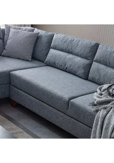 Eymense Tloft Köşe Koltuk Takımı Gri Sağ Köşe