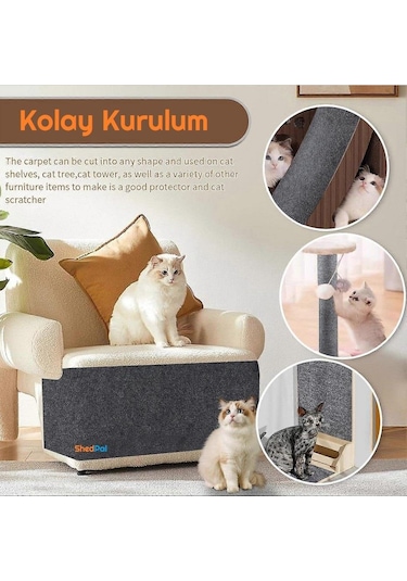 Shed Pal Yapıştırılabilir Kedi Tırmalama Matı