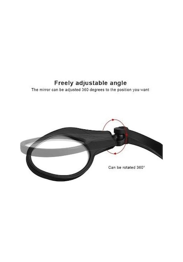 Xbyc 4014 Reflektörlü Gidon Bağlantılı Ayna Geniş Açılı Ayarlanabilir Bisiklet Dikiz Aynası