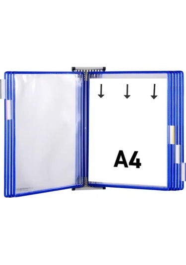 Leitz Tarifold Temel Duvar Ünitesi 10 Lu Mavi 414101