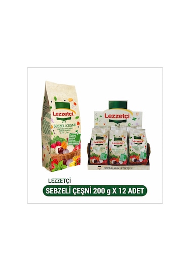 Lezzetçi Sebzeli Çeşni 12 x 200 G
