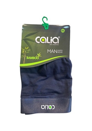 Erkek Yumuşak Kaliteli Bambu Boxer Lacivert