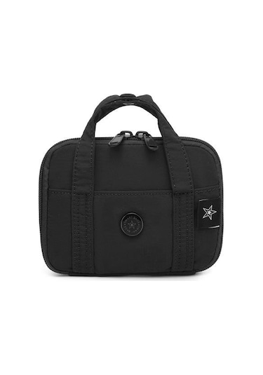 Smart Bags Mikro Poly Kumaş Askılı Mini Boy Kadın Cüzdanı 3346 Siyah