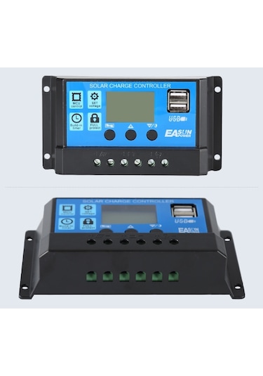 Solar Güneş Paneli Akü Şarj Kontrol Cihazı 10 Amper 12v 24v