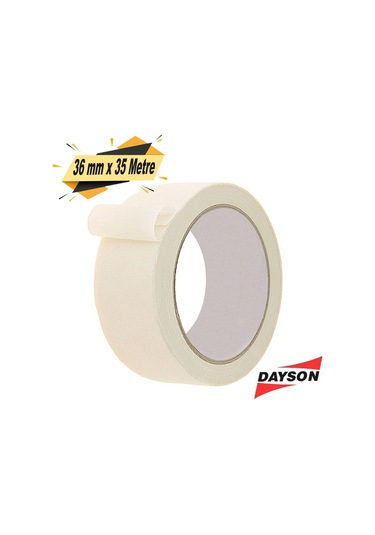 Dayson Maskeleme Bandı Kağıt Bant Beyaz 36 Mm X 35 Metre