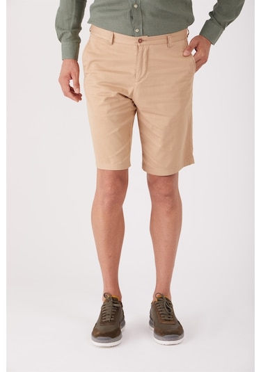 Dufy Camel Erkek Regular Fit Short - 86791 Camel