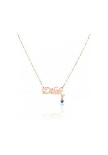 Nazarlıklı İsim Kolye - Rose Rose Gold