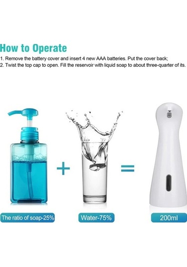 Novahub Akıllı Temassız Sabunluk - Kızılötesi Sensör, Hijyenik Ve Kolay Kullanım, Çok Renkli, Pratik İçin Ev Ve Ofis Çok Renkli