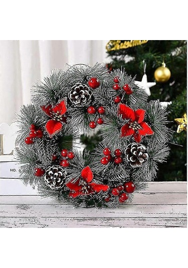 Wjtg Noel Çelengi, Kapı Çelengi, Noel Dekorasyon Çelengi, Noel Çelengi