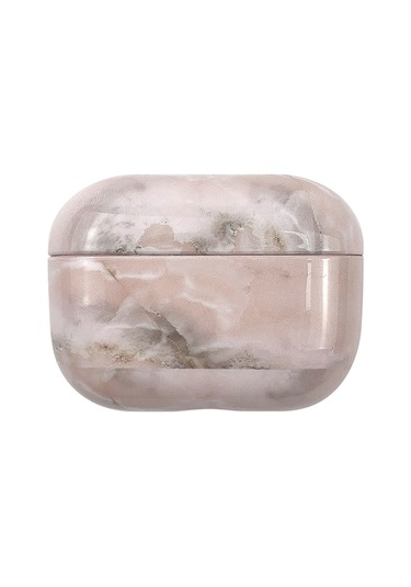 Airpods Uyumlu Pro 3 Mermer Su Sticker İçin Kablosuz Kulaklık Koruyucu Kılıf Açık Pembe