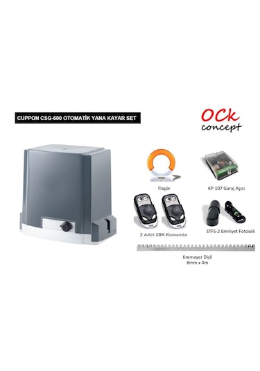 Cuppon Csg 600 Yana Kayar Bahçe Kapısı Seti