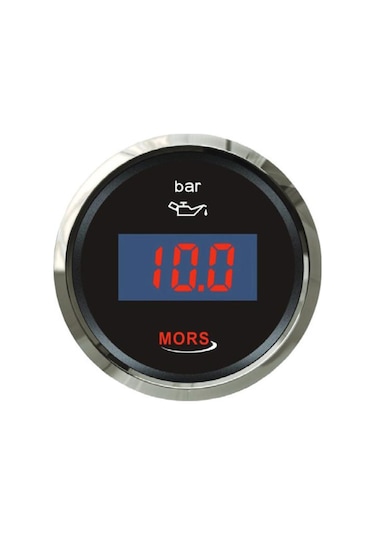 Mors Dijital Yağ Göstergesi 5 Bar 12-24v Siyah