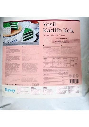 Giztat Velvet Kek Yeşil 10 KG