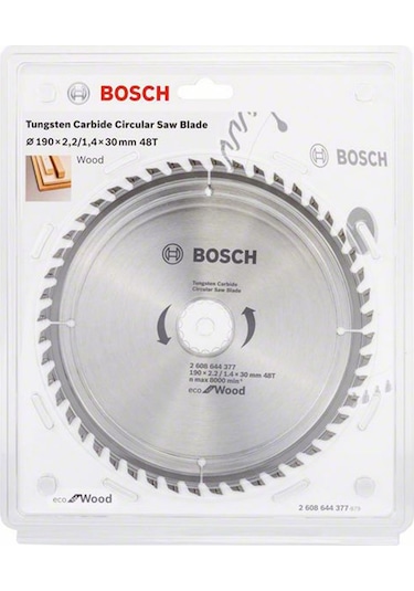 Bosch Optiline Eco 190x30 mm 48 Diş Daire Testere Bıçağı - 2608644377