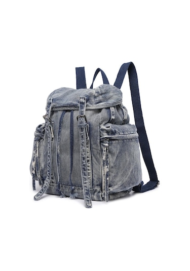 Denim Kot Kumaşı Kadın Sırt Çantası Barcelona 3217 001