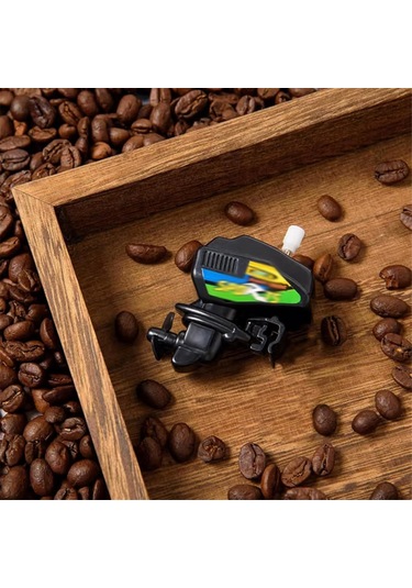 Tekne Motoru Kahve Karıştırıcısı - Wind Up Mini Tekne Motoru Kahve Karıştırıcısı Siyah