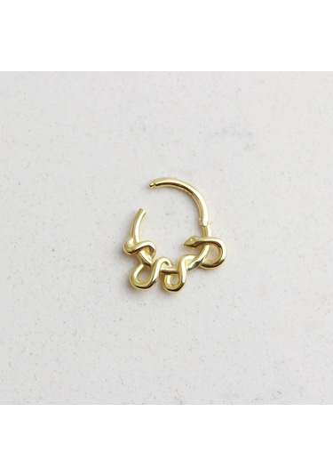 Glorria Altın Halka Piercing Sarı