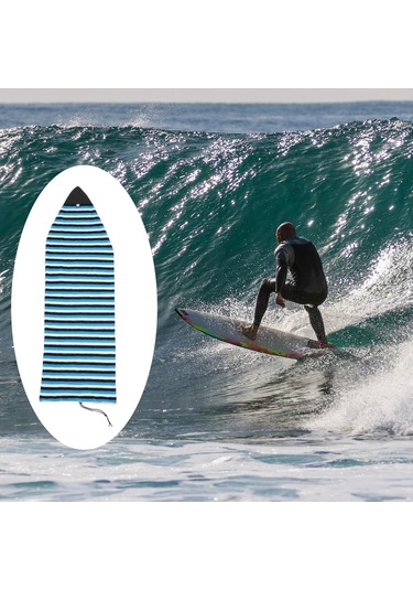 Suntek Elastik Sörf Tahtası Çorap Koruyucu Çanta Saklama 5.0ft-mavi Mavi