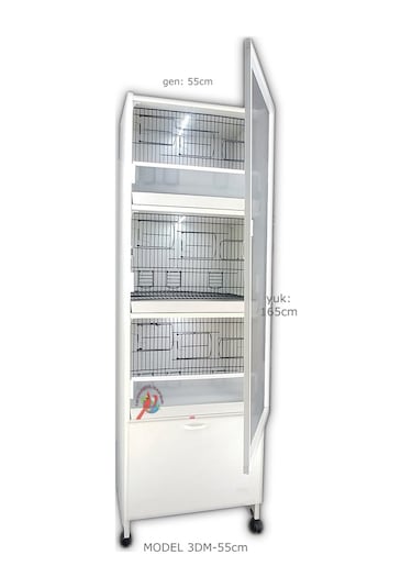 İstanbul Kafes Model 3D Pvc Kuş Dolabı