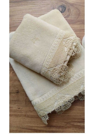 Osmanlı İğne Oyalı 6 lı Set El ve Yüz Havlusu 50/90 30/50cm Çok Renkli
