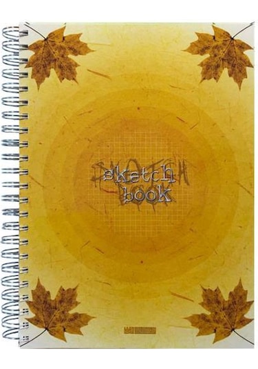 Özgün A4 Spiralli Double Kapak Sketchbook Defter 180 Yp. Kareli - 4 Adet